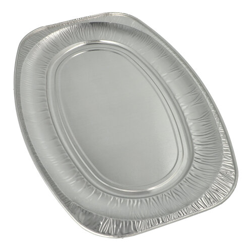 720 Servierplatten, Alu oval 54,7 cm x 35,8 cm