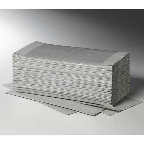 140000 Blatt Handtuchpapier V-Falz 23 cm x 25 cm natur "Plus L" Zick-Zack, 1-lagig (20x250)