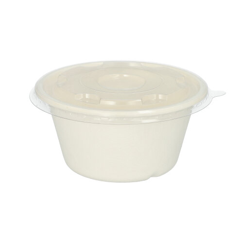 4200 Deckel für Schalen R-PET rund Ø 17 cm · 1,5 cm weiss