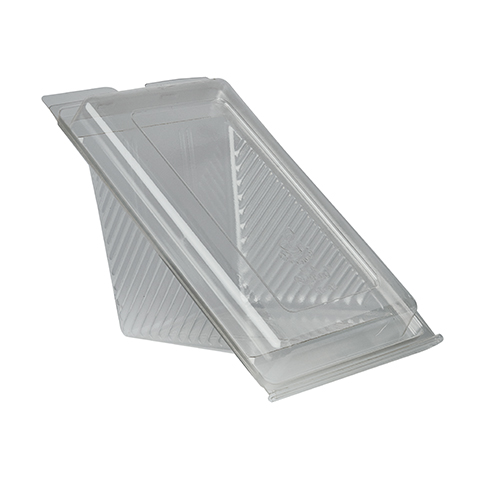 6000 Sandwichboxen mit Klappdeckeln, PLA "pure" eckig 9 cm x 11,1 cm x 19 cm transparent groß