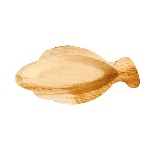 4200 Teller, Palmblatt "pure" 24 cm x 11 cm x 2,5 cm "Fisch"