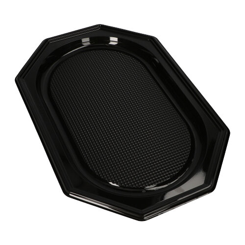 1600 Servierplatten, PET 45 cm x 30 cm schwarz
