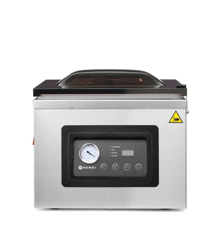 Vakuumkammer-Verpackungsmaschine Profi Line 410, HENDI, Profi Line, Dichtungsband: 410 mm, 230V/1100W, 510x625x(H)455mm