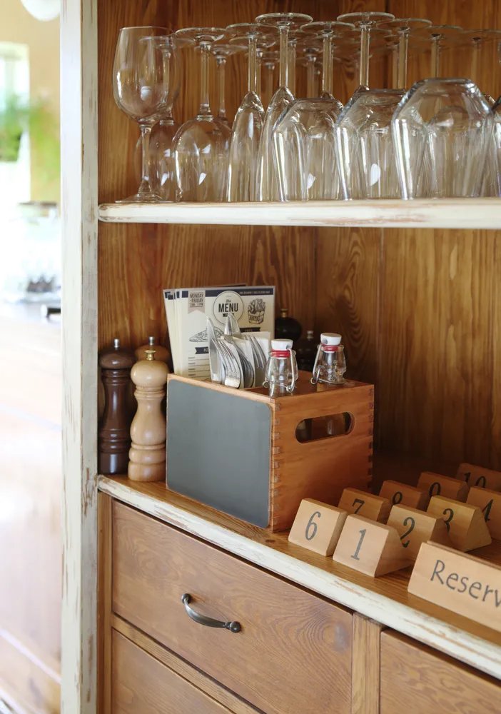 Menü- und Besteckbox, 210x150x(H)150mm