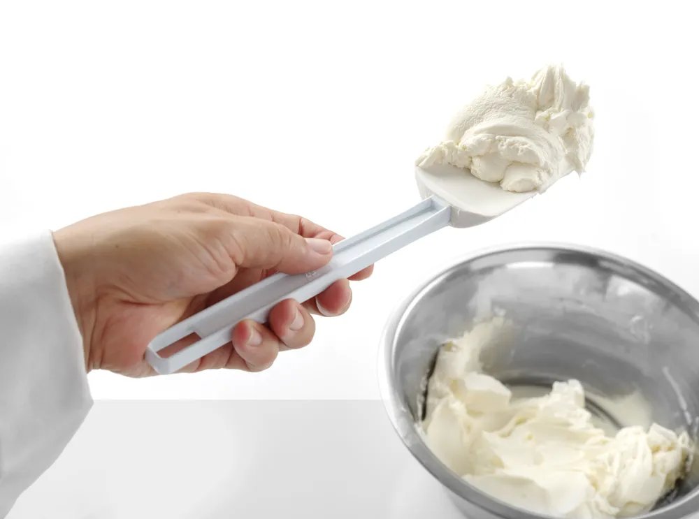 Schaberlöffel geformt, Kitchen Line, Weiß, 254x57mm