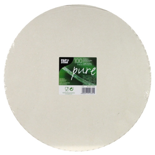9000 Tortenunterlagen, Pappe "pure" rund Ø 30 cm weiss mit gezacktem Rand