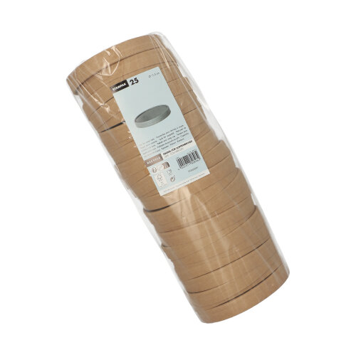 25 Deckel für Suppenbecher, Pappe rund Ø 11,5 cm · 1,6 cm braun 3000 Deckel für Suppenbecher, Pappe rund Ø 11,5 cm · 1,6 cm braun