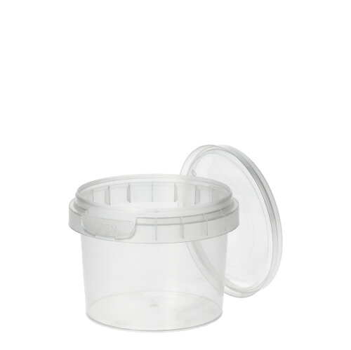 15360 Feinkostbecher, PP rund 120 ml Ø 6,9 cm · 5,1 cm transparent mit Originalitätsverschluss
