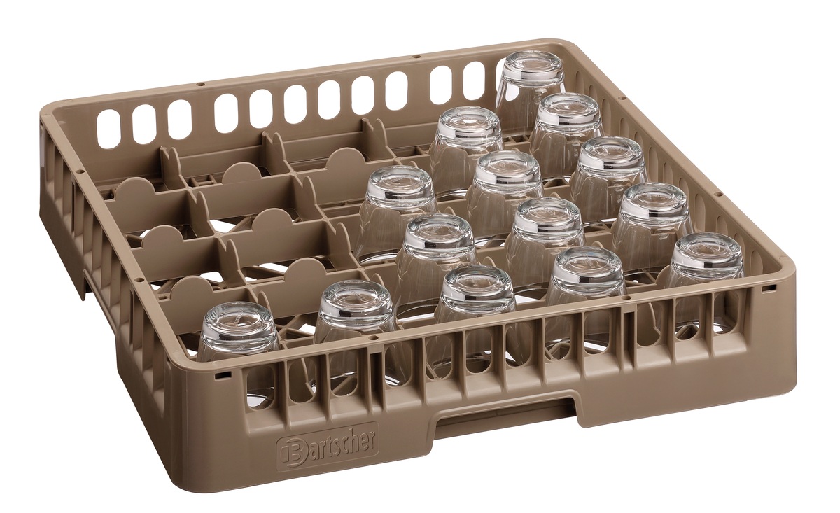 Gläserkorb, 25 Fächer