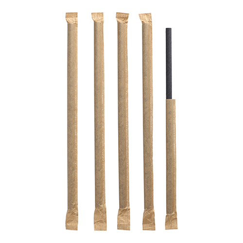 28800 Shake-Halme Papier Ø 8 mm · 25 cm schwarz einzeln gehüllt