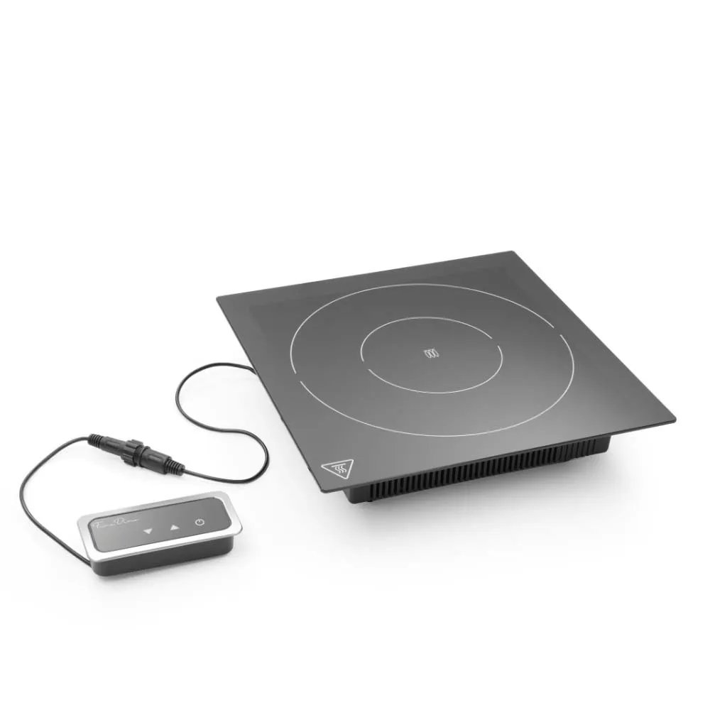 Induktionsheizplatte 1000 W, Fine Dine, Schwarz, 230V/1000W, 350x397x(H)85mm Induktionsheizplatte 1000 W, Fine Dine, Schwarz, 230V/1000W, 350x397x(H)85mm