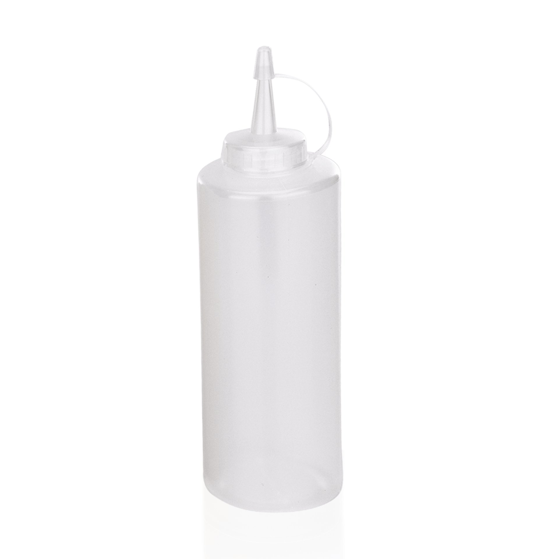 Quetschflasche 450 ml, Ø 7 cm, transparent