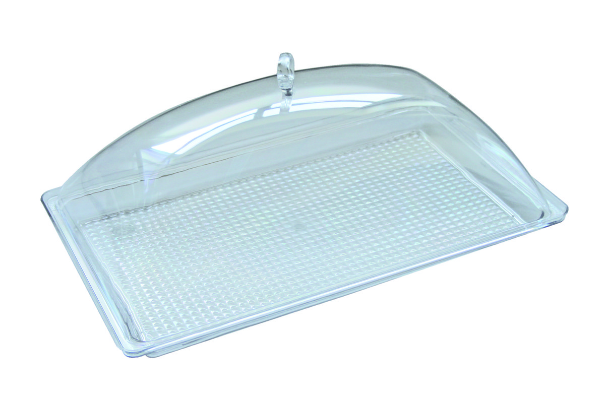 Auslagetablett mit Abdeckhaube, PC 430x280x 40 mm