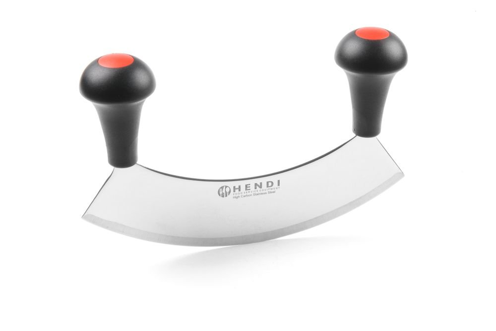 Wiegemesser, HENDI, Einzelklinge, Schwarz, 215x150mm Wiegemesser, HENDI, Doppelklinge, Schwarz, 215x150mm