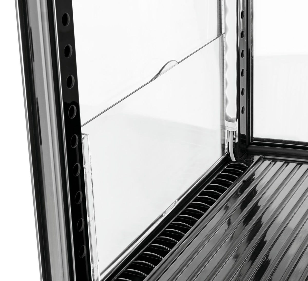 Mini-Kühlvitrine 64L2T schwarz Mini-Kühlvitrine 64L2T schwarz