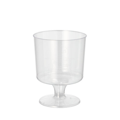 10800 Trinkbecher PS 0,17 l Ø 6,6 cm · 8,6 cm glasklar mit Fuß