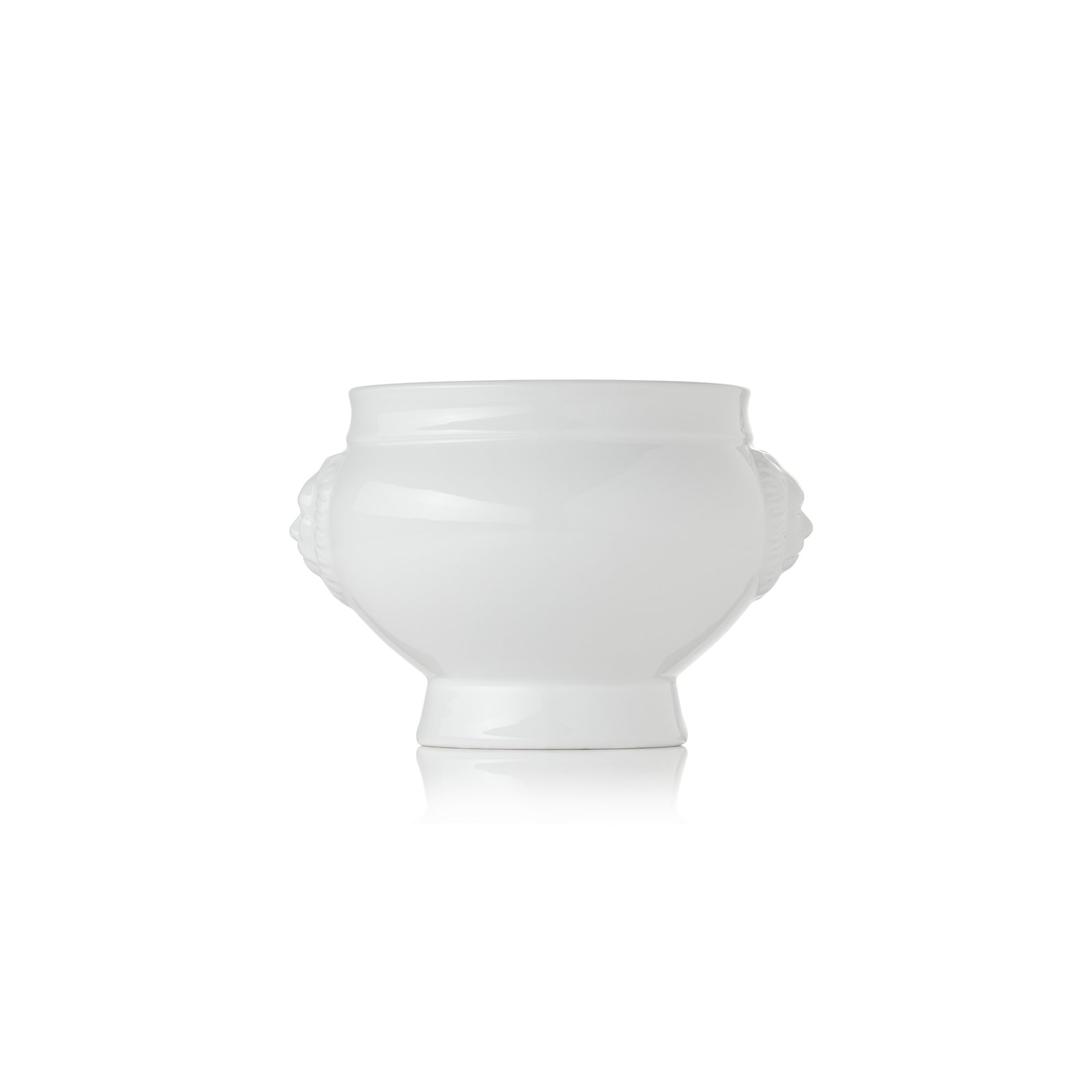 Löwenkopfterrine, Ø 13,5 cm, 1,00 ltr., Porzellan Löwenkopfterrine, Ø 13,5 cm, 1,00 ltr., Porzellan