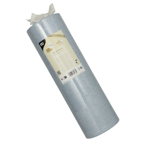 1 Tischläufer, stoffähnlich, PV-Tissue Mix "ROYAL Collection" 24 m x 40 cm arktikblau "Textile" 112 Tischläufer, stoffähnlich, PV-Tissue Mix "ROYAL Collection" 24 m x 40 cm arktikblau "Textile"