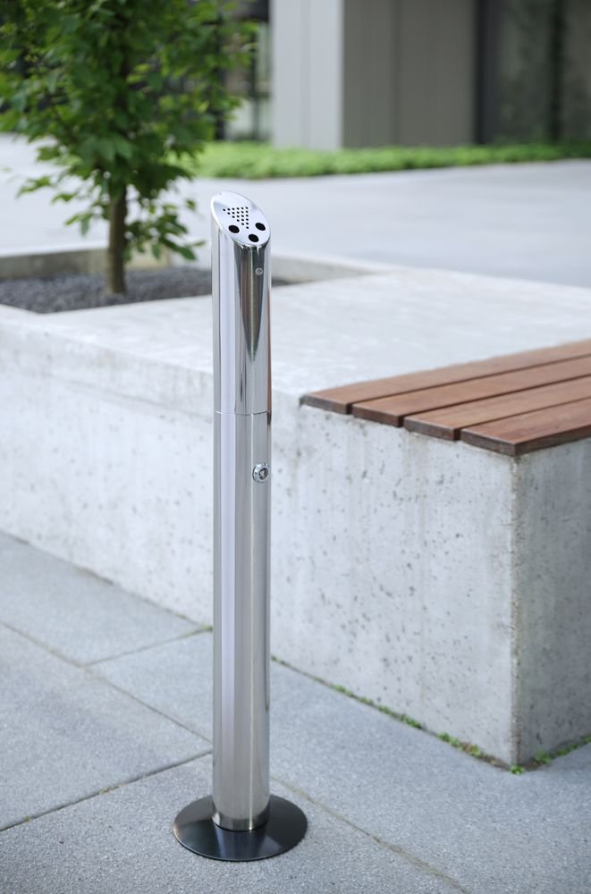 Standaschenbecher Säulenmodell, HENDI, ⌀170x(H)920mm
