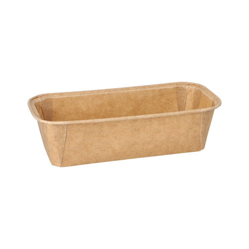 6400 Backformen "pure" eckig 523 ml 5 cm x 8,5 cm x 18,8 cm braun