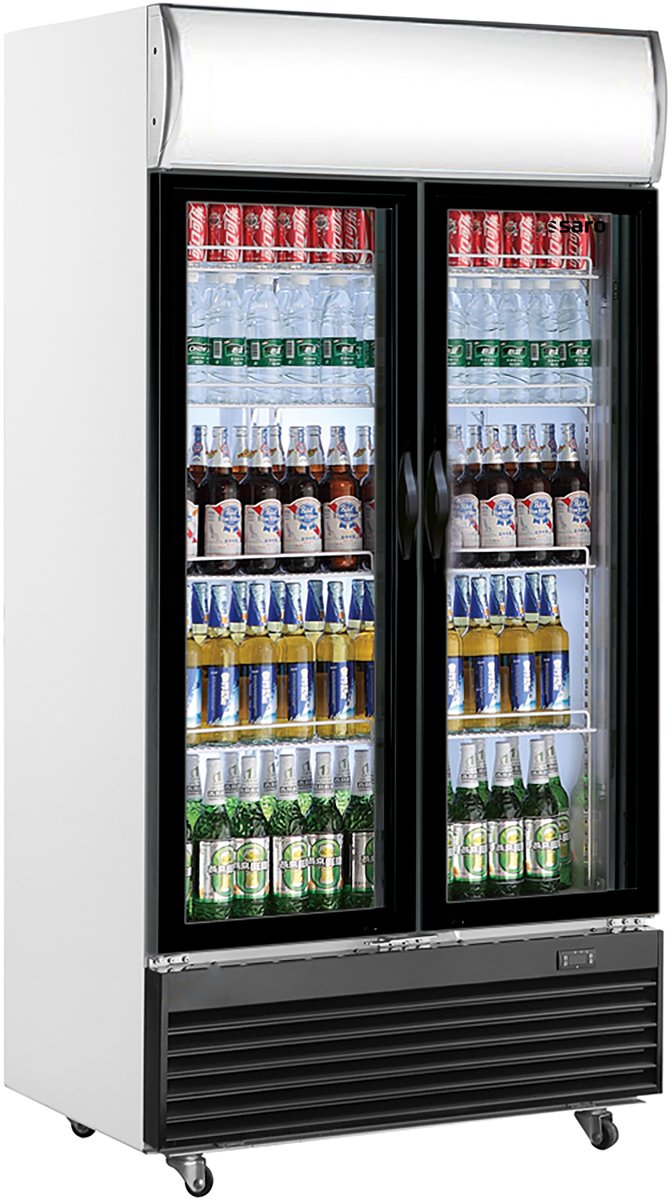 Getränkekühlschrank2-türigmitWerbetafel,ModellGTK800