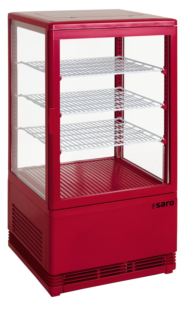 Mini-Umluftkühlvitrine68Liter,ModellSC70rot