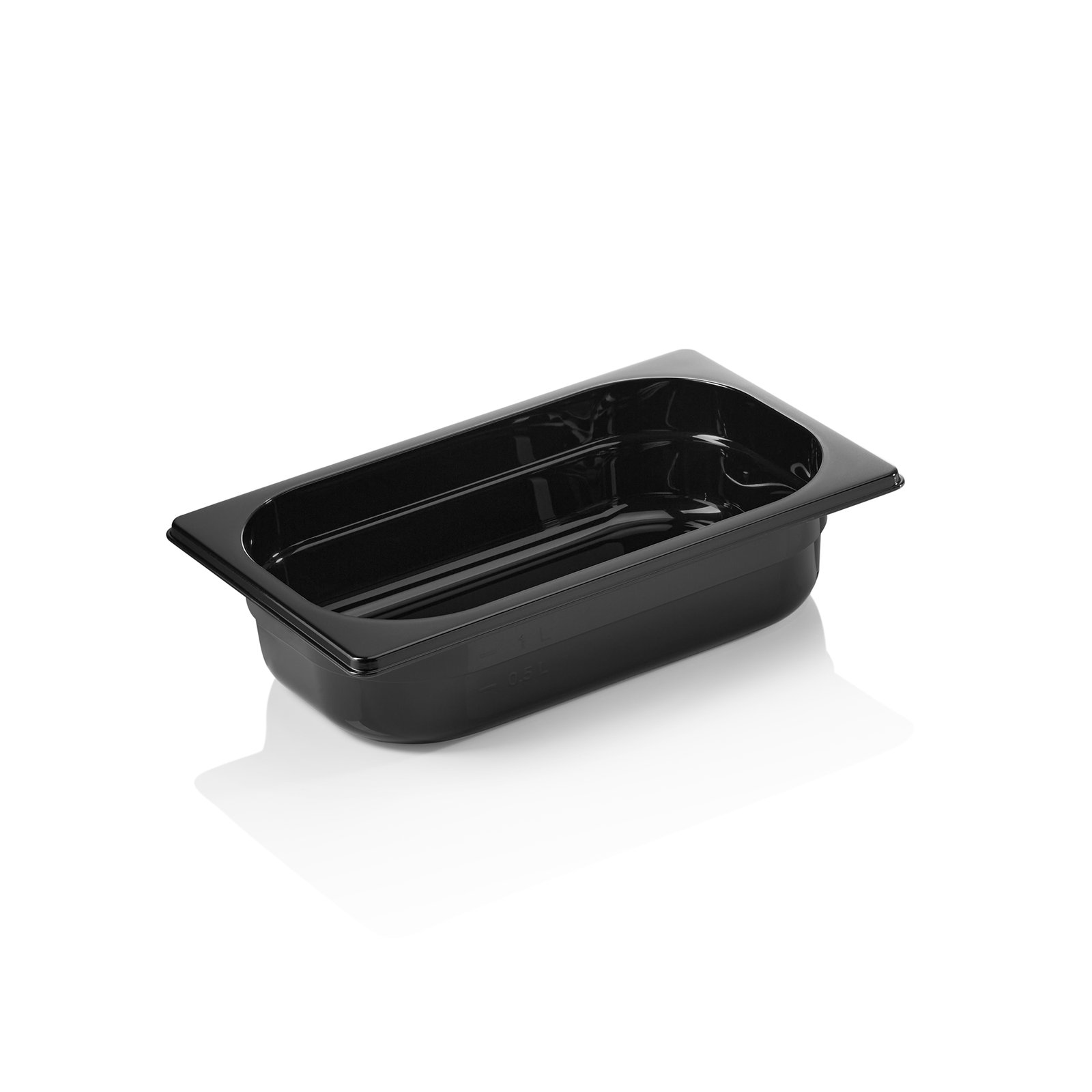 GN Behälter GN 96 BLACK 1/4-065 mm, schwarz, Polycarbonat