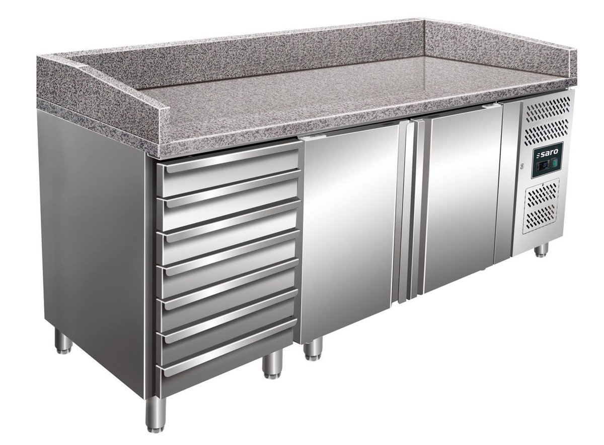 Pizzatisch,2Türen+7Schubladen,ModellMARGAPZ2610TN Pizzatisch,2Türen+7Schubladen,ModellMARGAPZ2610TN