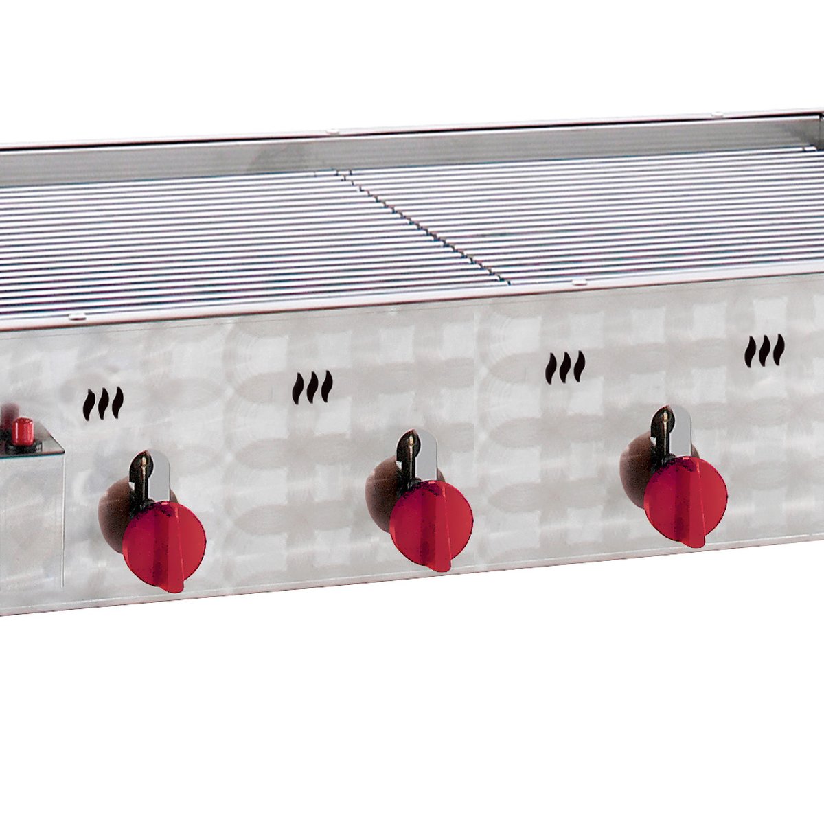 Gas-Kombi-Tischbräter 4 4 Brenner Gas-Kombi-Tischbräter 4 4 Brenner