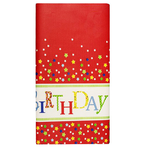 765 Tischdecke, Papier 120 cm x 180 cm "Happy Birthday"