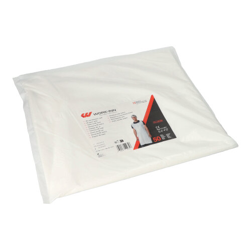WORK-INN/-PS Latz-Schürzen, LDPE 130 cm x 75 cm weiss WORK-INN/-PS Latz-Schürzen, LDPE 130 cm x 75 cm weiss