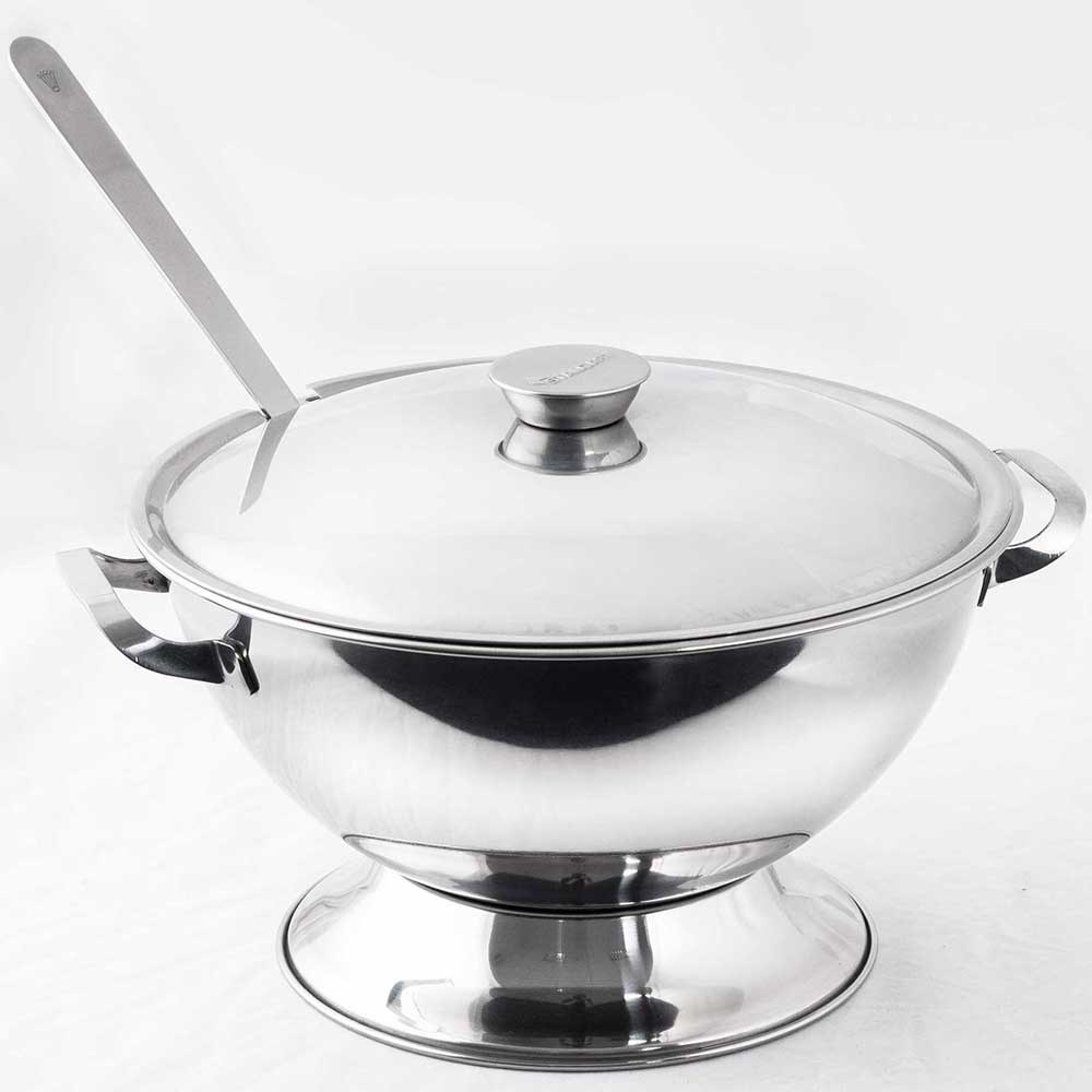 Suppenterrine aus Edelstahl, 3 Liter Suppenterrine aus Edelstahl, 3 Liter