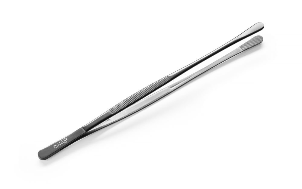Pinzette, runder Kopf, BarUp, Schwarz, (L)305mm