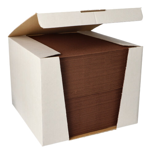 12000 Servietten "ROYAL Collection" 1/4-Falz 40 cm x 40 cm braun