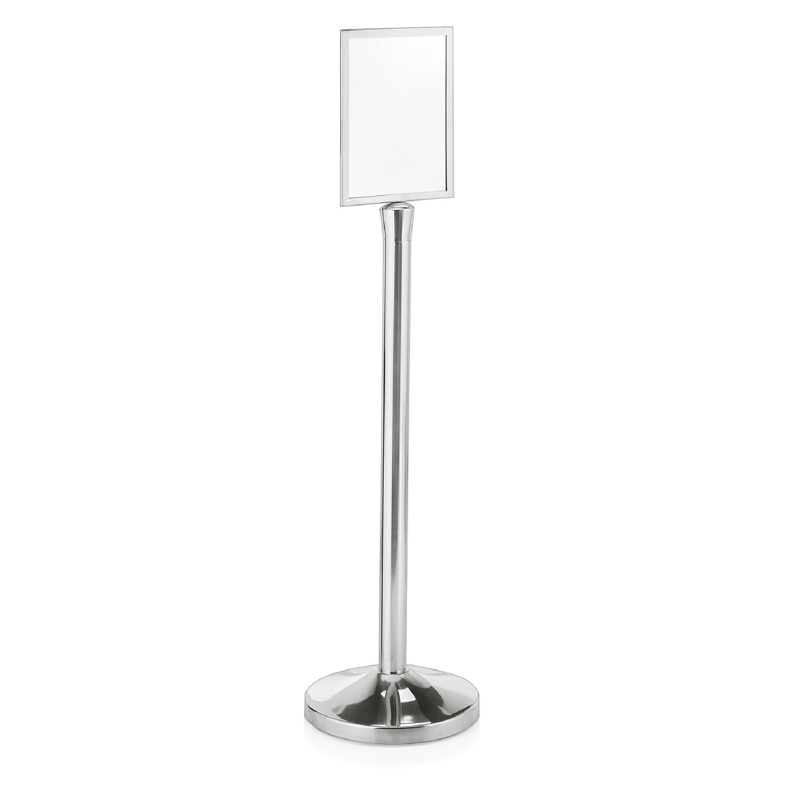 Abgrenzungspfosten Kugel 32 cm, (H) 95 cm Schilderhalter Classic DIN A4 für Zylinder