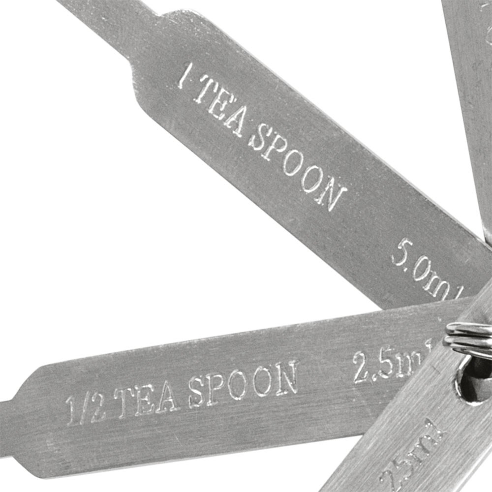 Messlöffelsatz 4-teilig, 0,00125 bis 0,015 Liter Messlöffelsatz 4-teilig, 1,25 bis 15 Milliliter