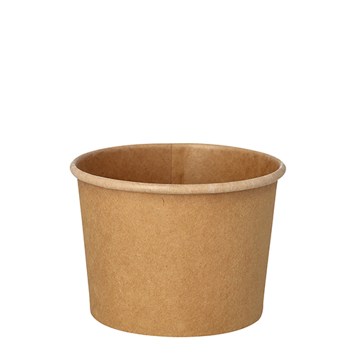 7000 Suppenbecher, Pappe rund 350 ml Ø 9,8 cm · 7 cm braun