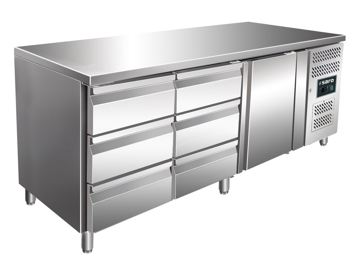 Kühltischmit1Türund2x3erSchubladenset,ModellKYLJA3150TN