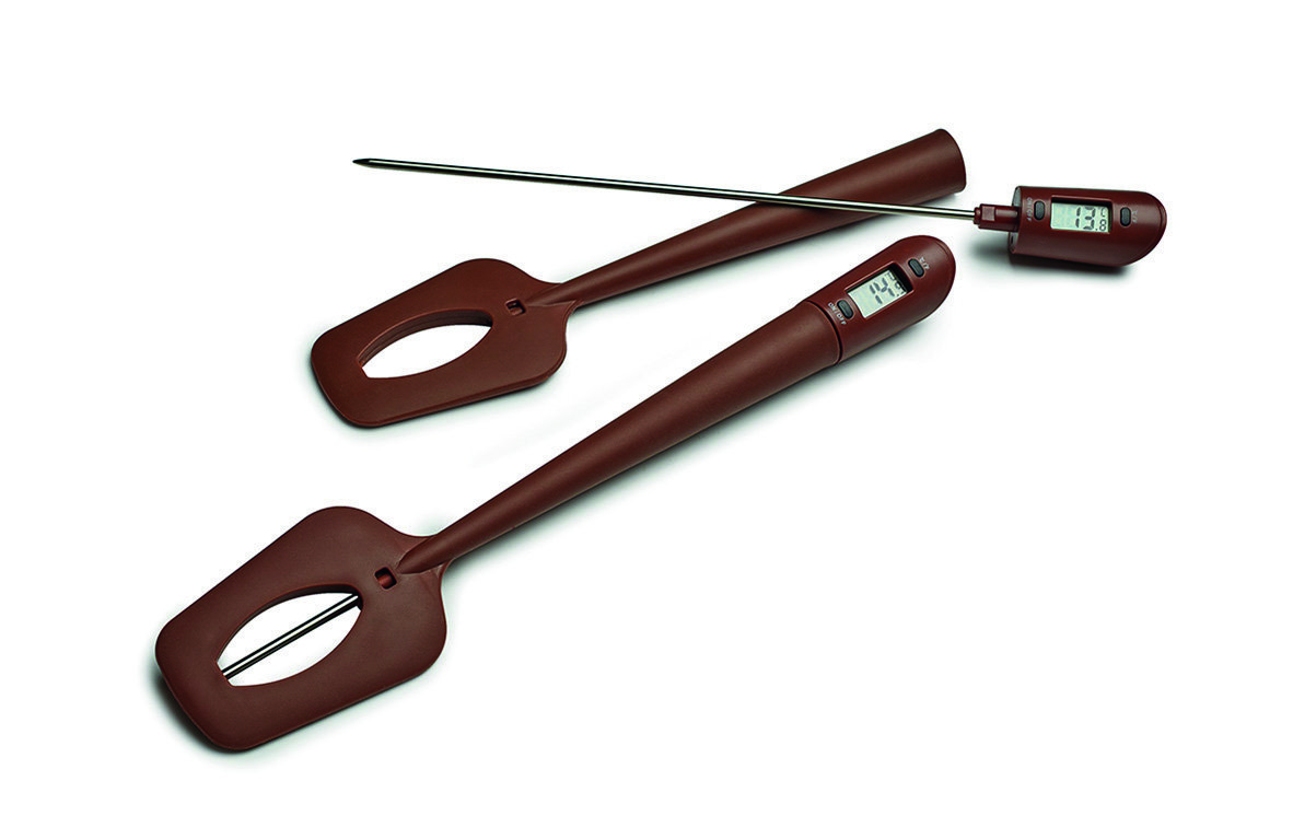 Stielschaber mit Thermometer -50 / +300 C° Stielschaber mit Thermometer -50 / +300 C°