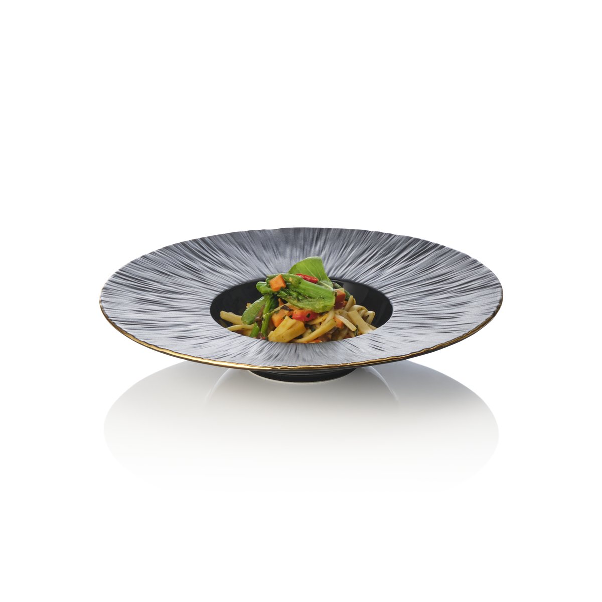 Pastateller Set MAYA KURO, Ø 24 cm, 110 ml schwarz Pastateller Set MAYA KURO, Ø 24 cm, 110 ml schwarz