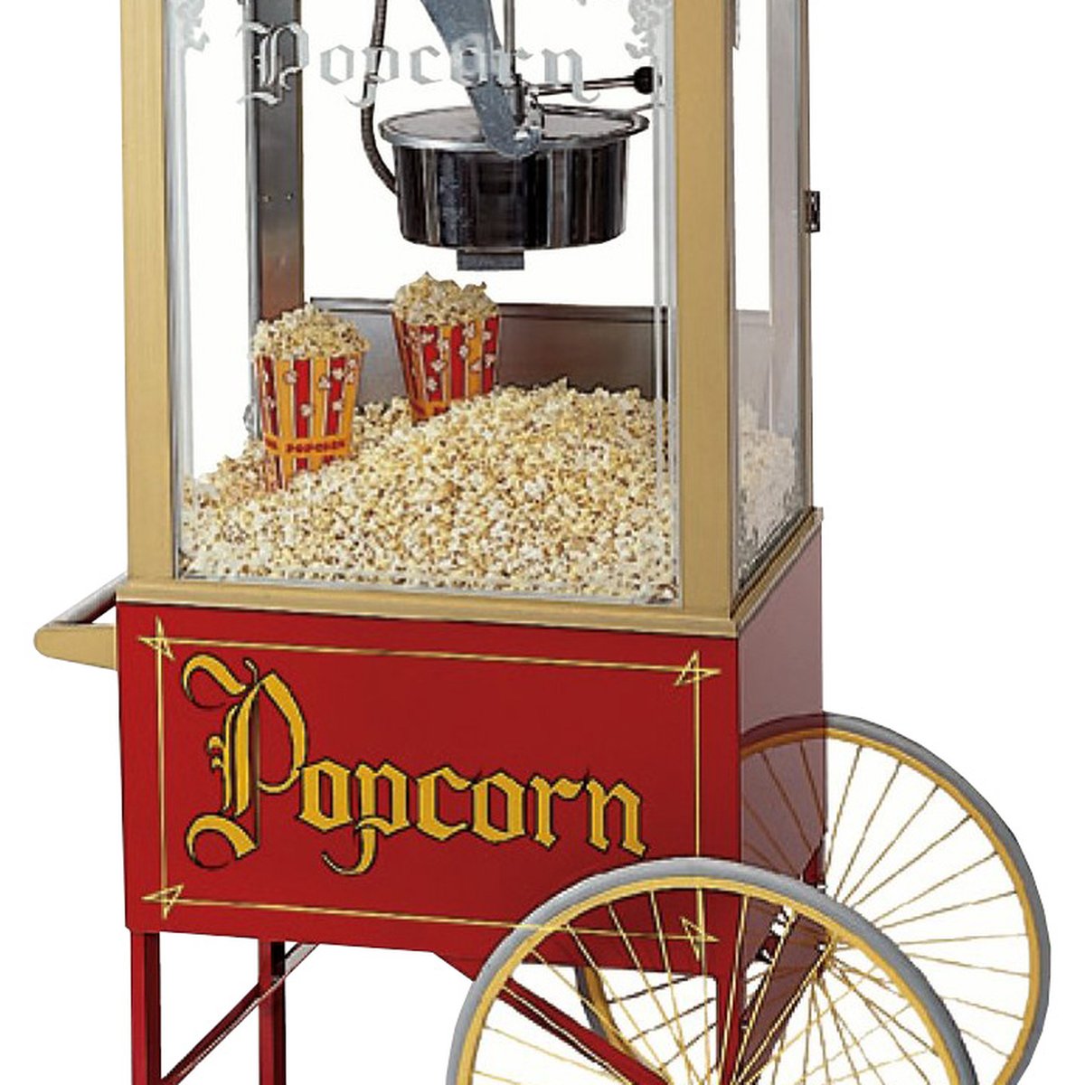 2-Rad-Unterwagen für Popcornmaschine Nostalgie Cinema Popcornmaschine Nostalgie Cinema 12-14 Oz / 340-400 g