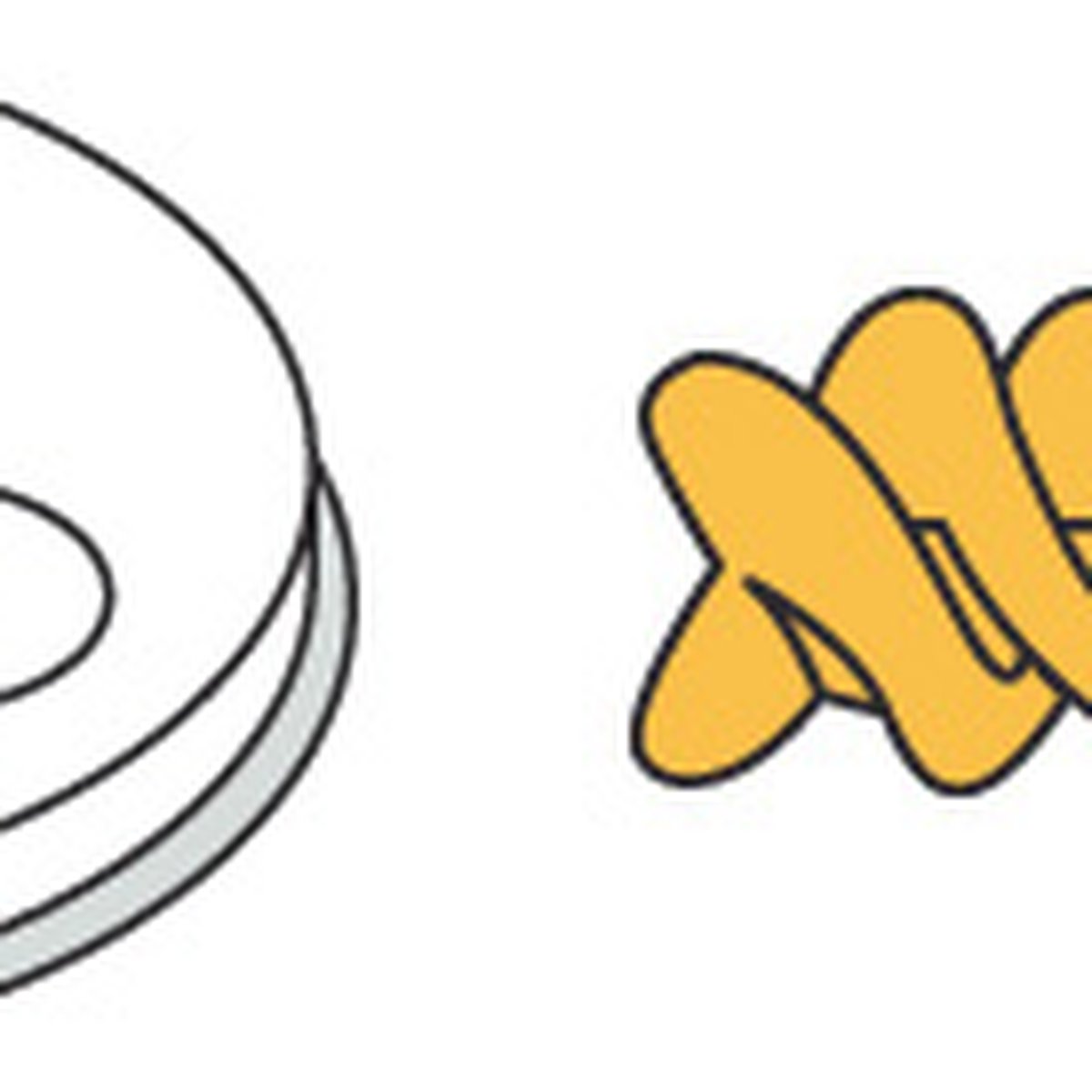 Pasta-Scheibe Ø 50 mm Fusilli für MPF 1,5 Pasta-Scheibe Ø 57 mm Fusilli für MPF 2,5 und MPF 4