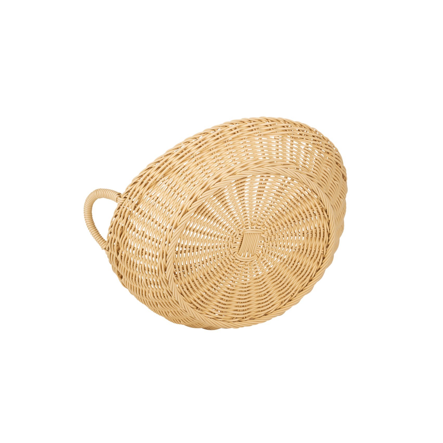 Brötchenschütte mit Griff Ø 42 cm, hellbeige