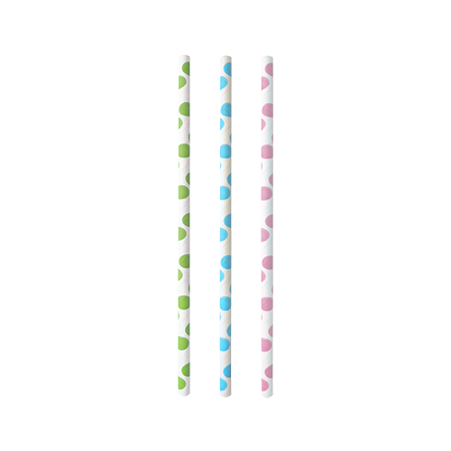 25 Trinkhalme, Papier Ø 6 mm · 20 cm farbig sortiert "Dots" 73500 Trinkhalme, Papier Ø 6 mm · 20 cm farbig sortiert "Dots"