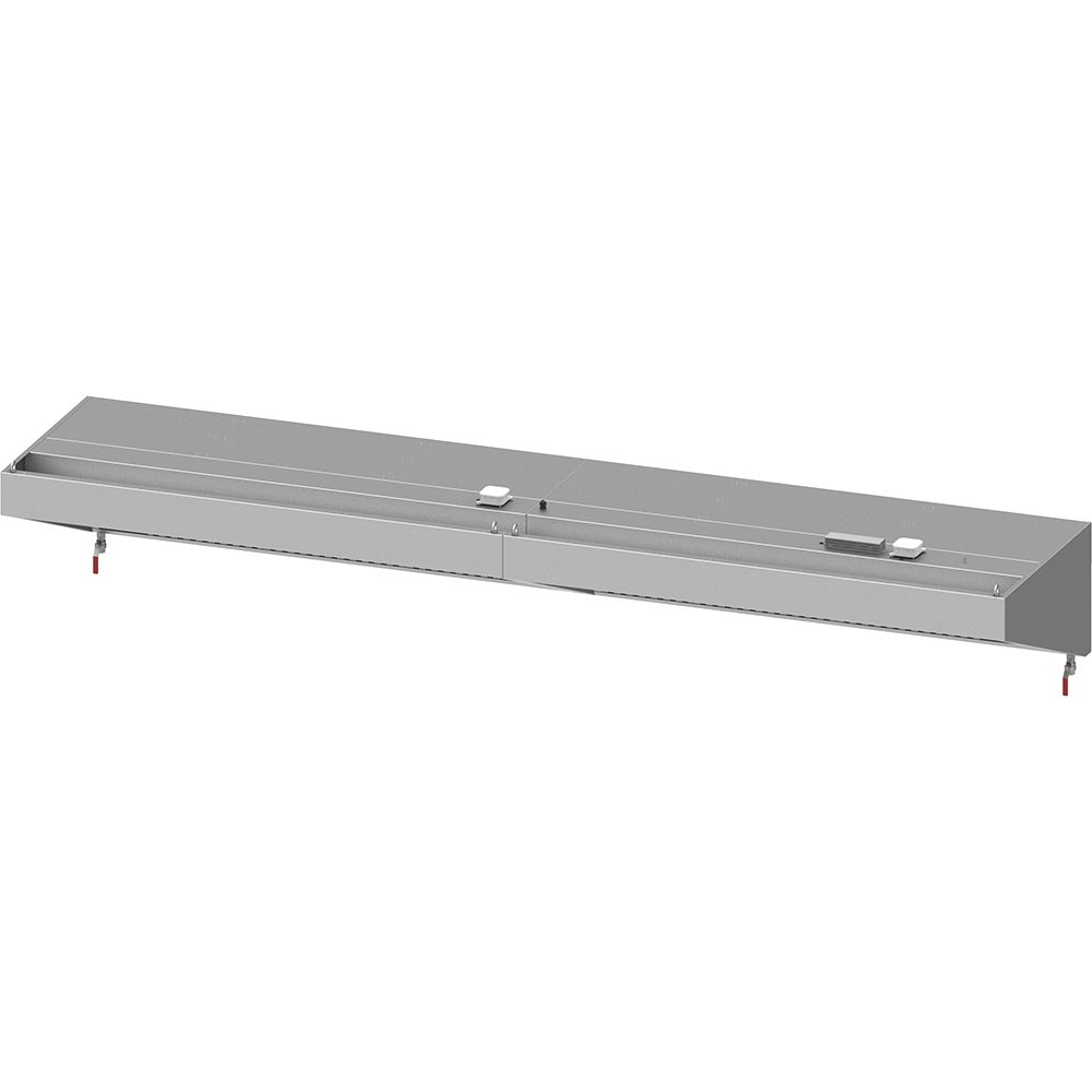 Wandhaube "Basic Line", Schrägform 3900 mm x 900 mm mit Flammschutzfilter Typ B