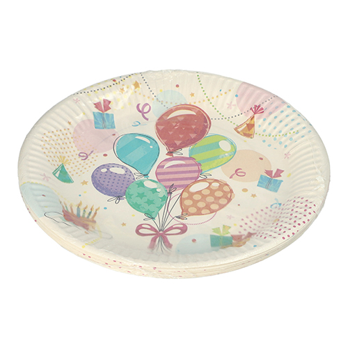 200 Teller, Pappe rund Ø 23 cm "Fete" 12000 Teller, Pappe rund Ø 23 cm "Fete"