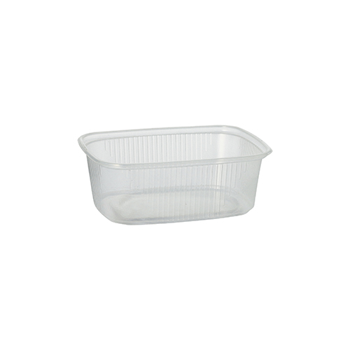 24000 Verpackungsbecher, PP eckig 200 ml 3,9 cm x 8,1 cm x 10,8 cm transparent