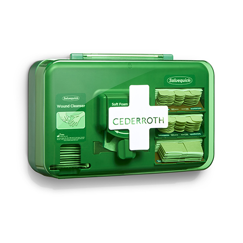 Cederroth Wound Care Dispenser, Pflasterspender 20,3 cm x 30,6 cm x 15,5 cm grün