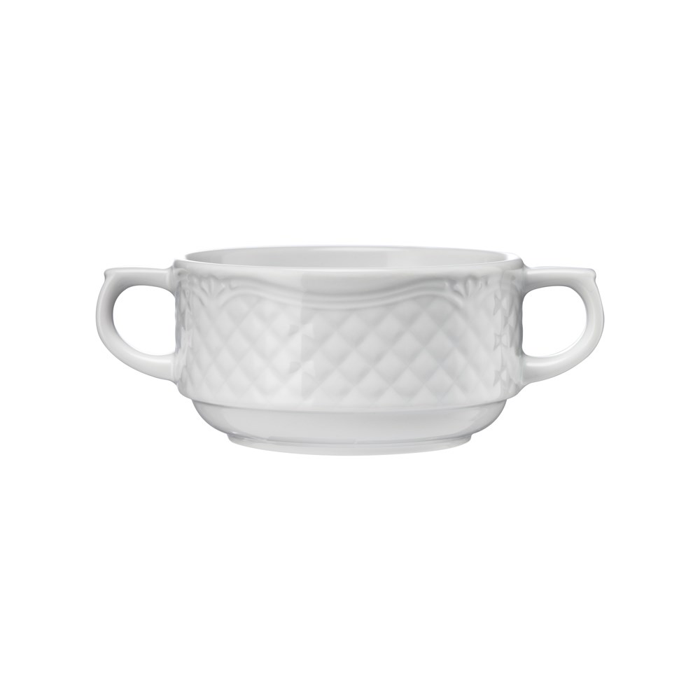 Suppentasse, Porzellan, weiß, Serie Aphrodite, Lubiana, 0,30 Liter Suppentasse, Porzellan, weiß, Serie Aphrodite, Lubiana, 0,30 Liter