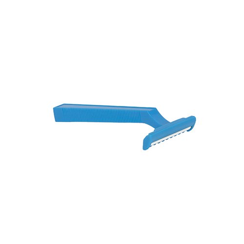 15000 "Medi-Inn" Einmal-Rasierer einschneidig 10 cm x 4 cm blau
